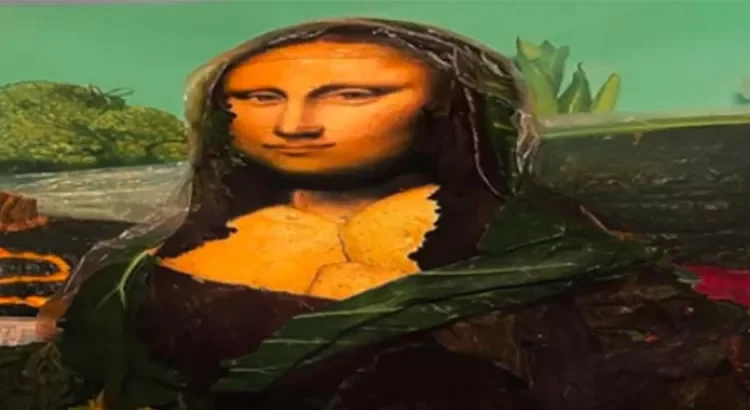 Recreó la Mona Lisa en una papa