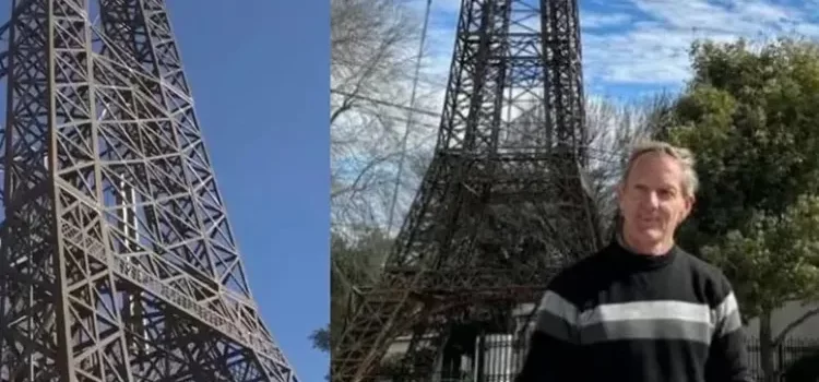 Construye una réplica de la Torre Eiffel