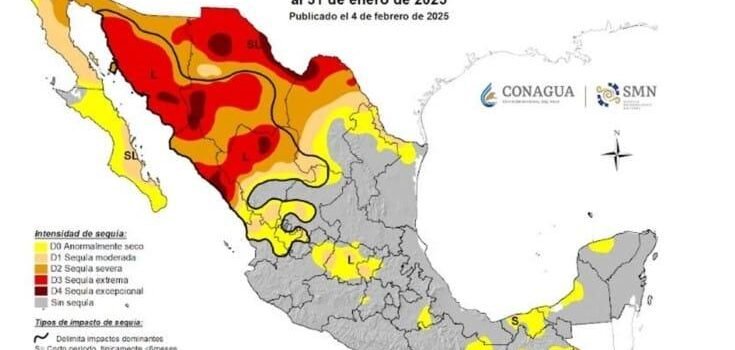 Sequía en México sigue avanzando