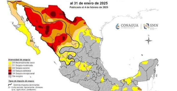 Sequía en México sigue avanzando