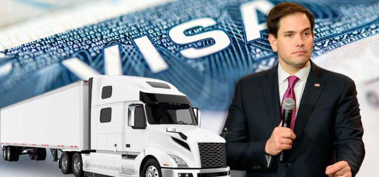 EU ‘pone freno’ a traileros: Marco Rubio anuncia la suspensión de emisión de visas para camiones