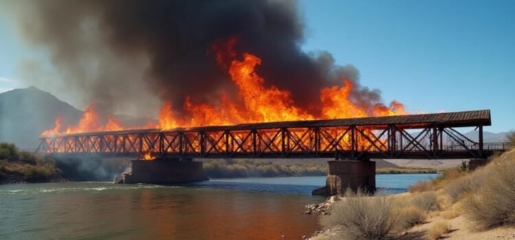 Gobernadora de Arizona declara estado de emergencia tras derrumbe del puente Oxbow