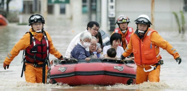 Japón se enfrenta a precipitaciones récord: más de 1.000 evacuados