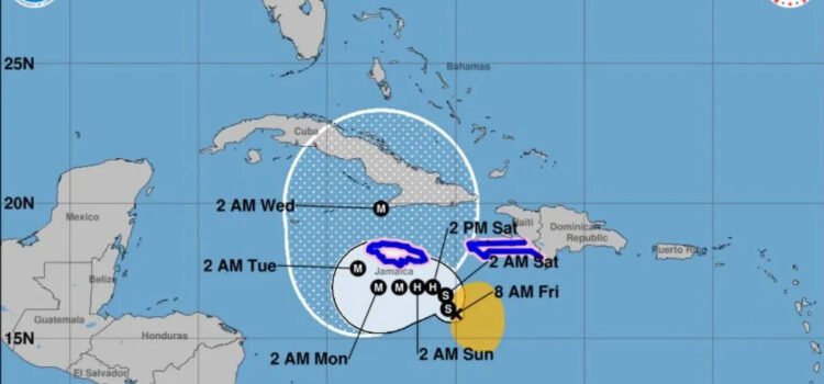 El huracán Melissa sube a categoría 5 y acecha Jamaica y Cuba