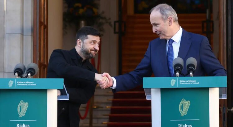 Ucrania reconoce la presencia de drones desconocidos durante el aterrizaje de Zelenski en Irlanda